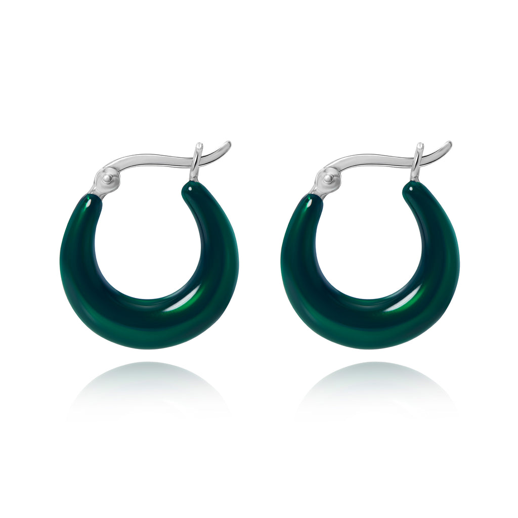 Emerald Hoops