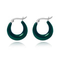 Emerald Hoops