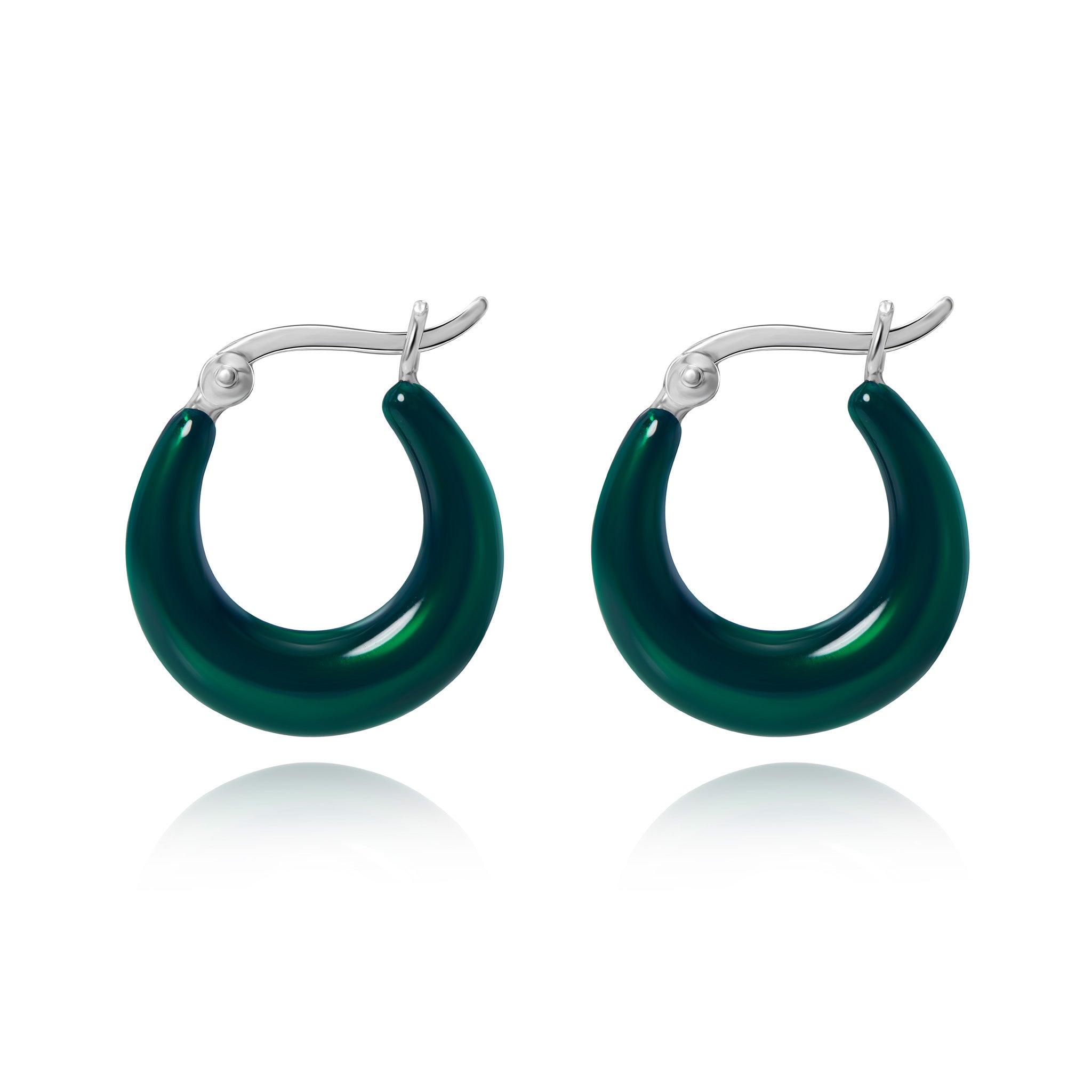Emerald Hoops