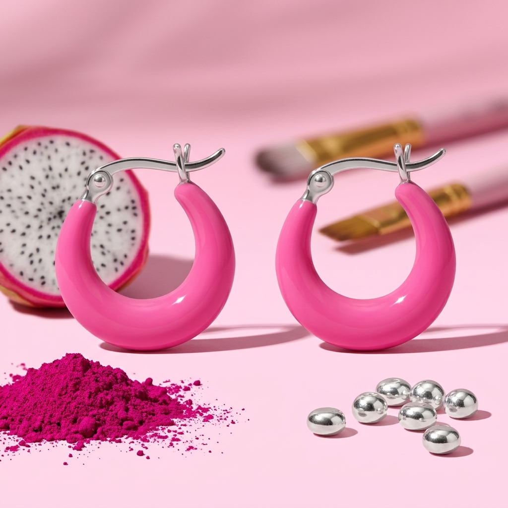 Pink Hoops
