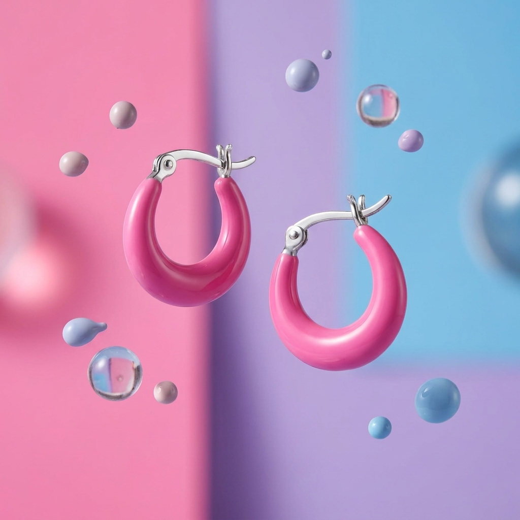 Pink Hoops