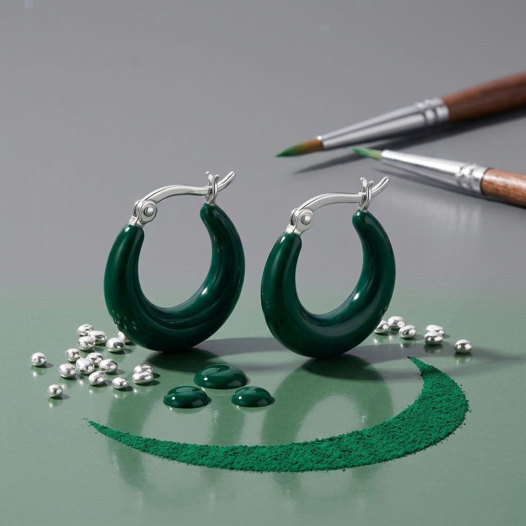 Emerald Hoops